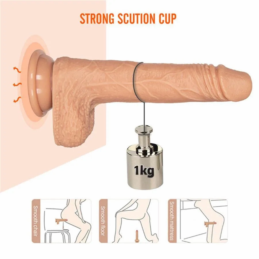 Remote Control Realistic Thrusting Dildo Vibrator