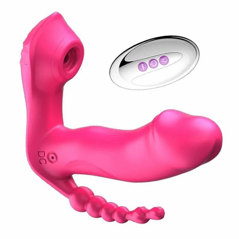 Remote Control Sucking Dildo Vibrator