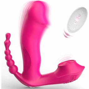 Remote Control Sucking Dildo Vibrator