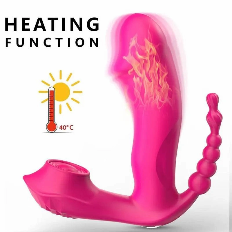 Remote Control Sucking Dildo Vibrator