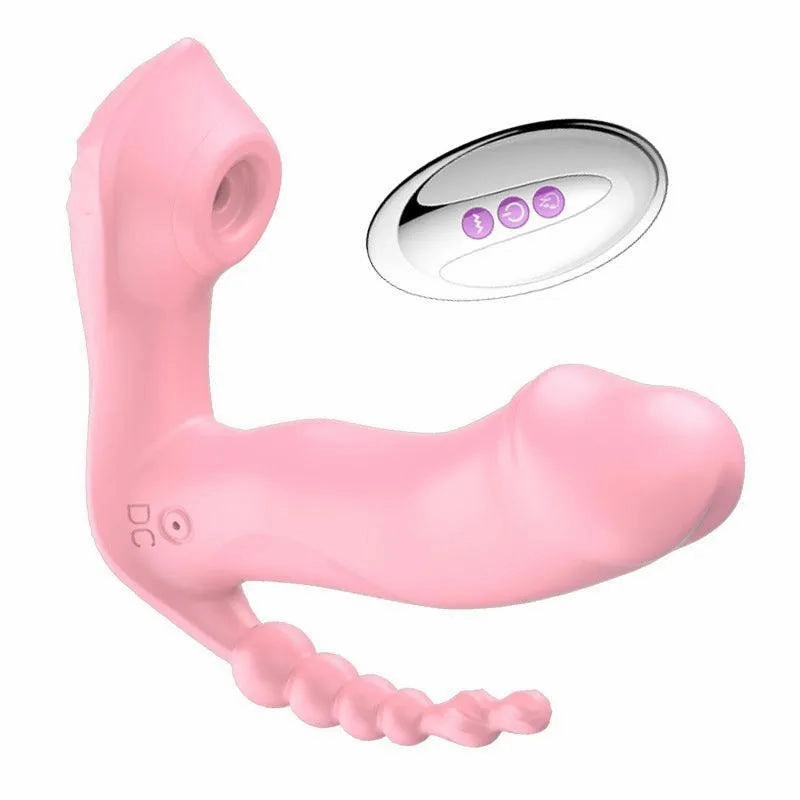 Remote Control Sucking Dildo Vibrator