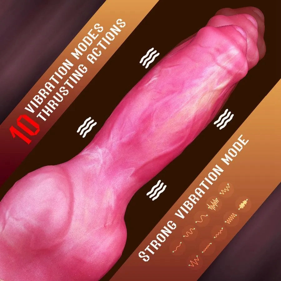 Remote Control Thrusting Dog Dildo Vibrator