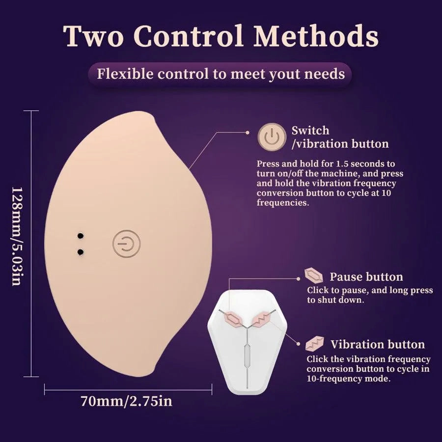Remote Control Vibrating Breast Massager
