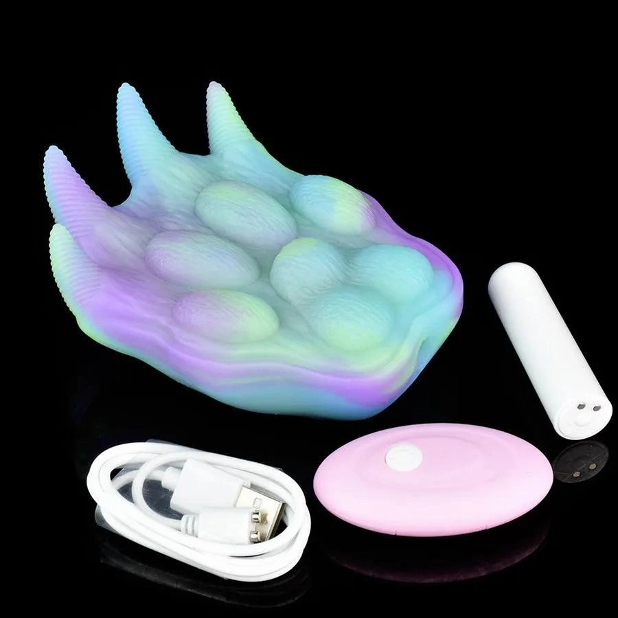 Remote Luminous Bear Paw Grinder Vibrator