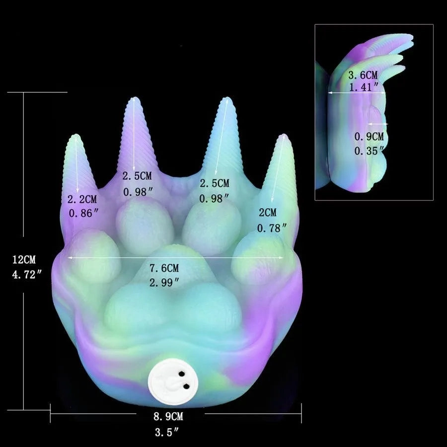 Remote Luminous Bear Paw Grinder Vibrator