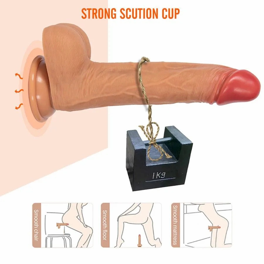 Remote Thrusting Beads Massage Dildo