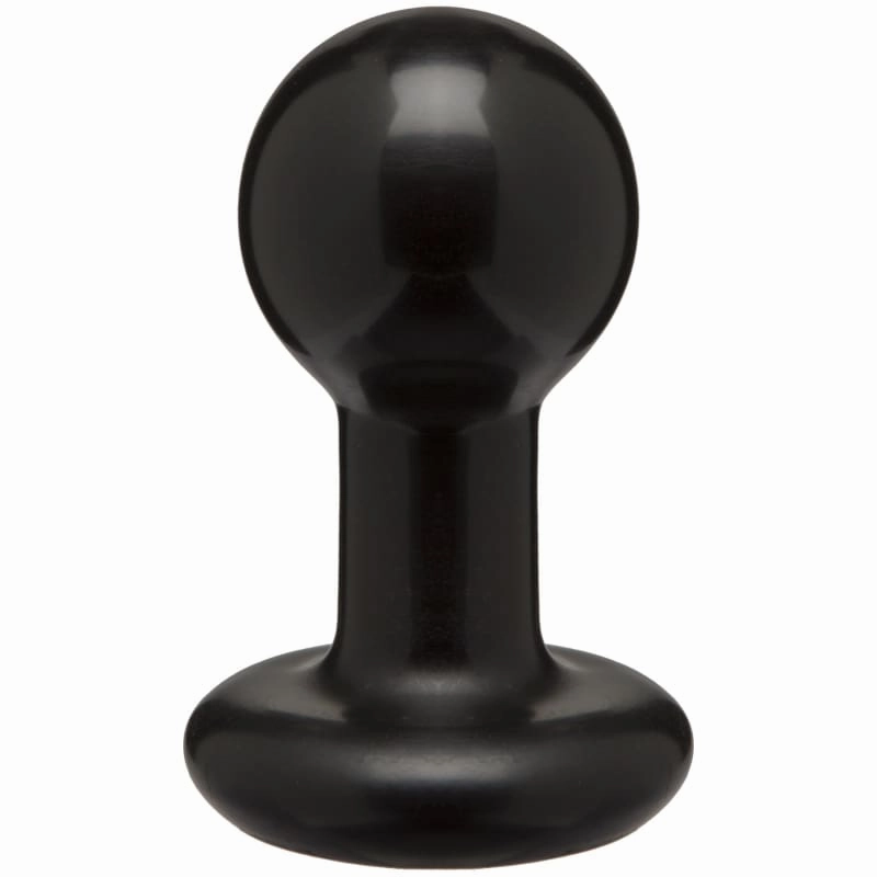 Round Butt Plug - Small - Black