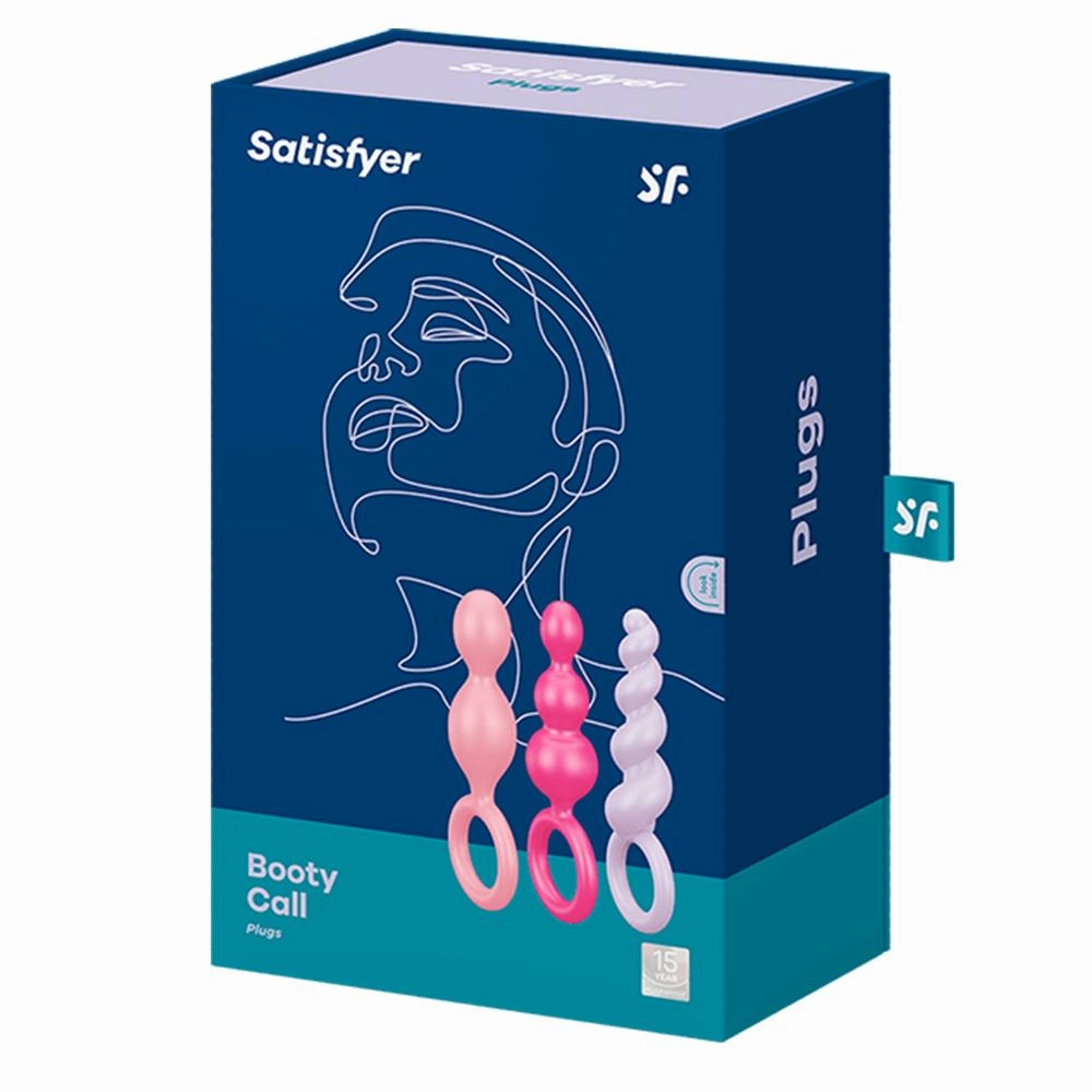 Satisfyer Set Of 3 Silicone Textured Anal Plugs