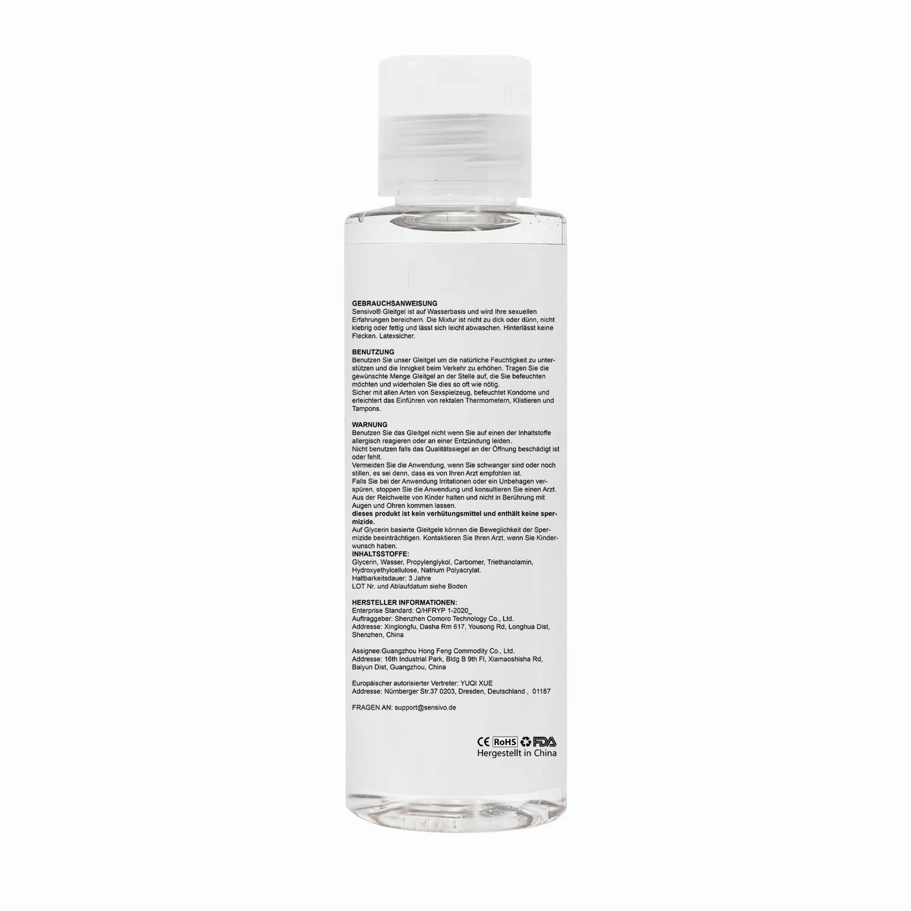 Sensivo - Water-based Lubricant (10 Fl Oz & 300ML)
