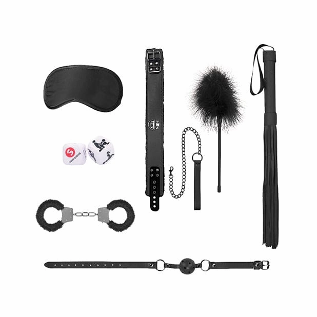 Shots - Ouch BDSM Beginners Introductory Bondage Starter Kit #6 (Black)