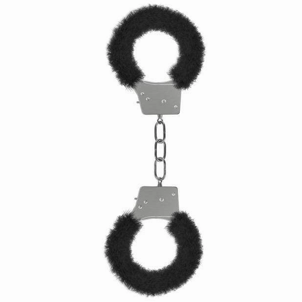 Shots - Ouch Beginner's Furry Handcuffs (Black)