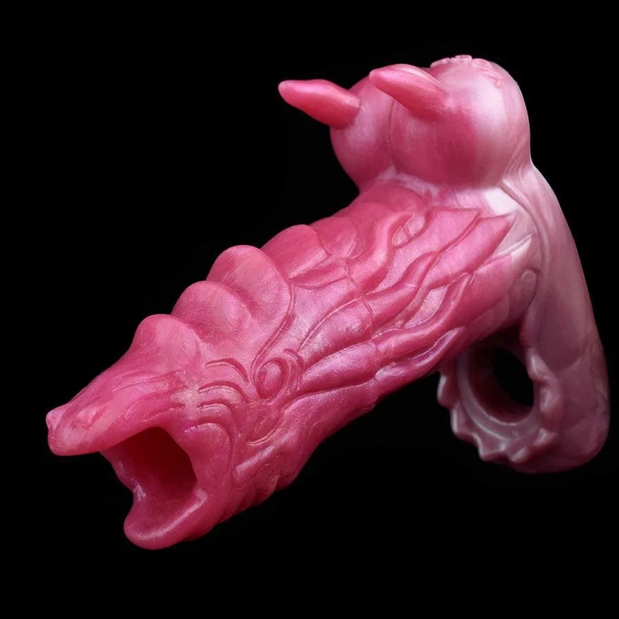 Silicone Dragon Penis Extender Sleeve Toy for Men