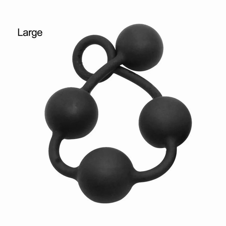 Silicone Long Anal Beads Sex Toy