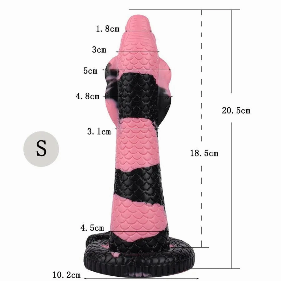 Silicone Snake Head Dildo Toy