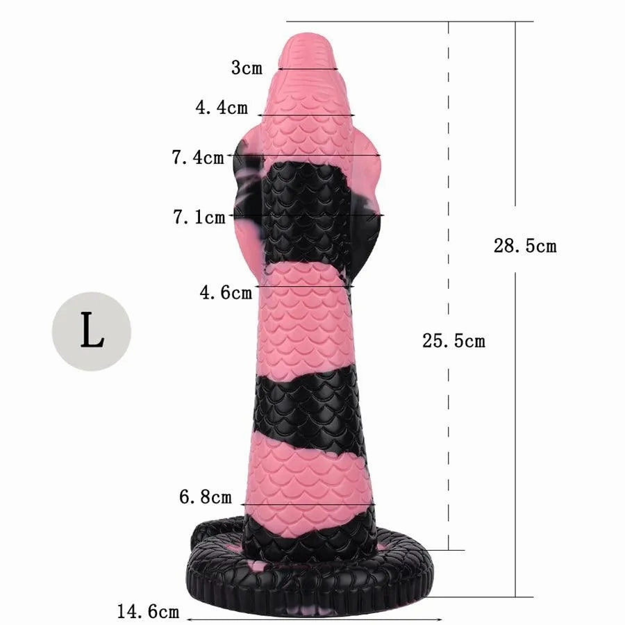 Silicone Snake Head Dildo Toy