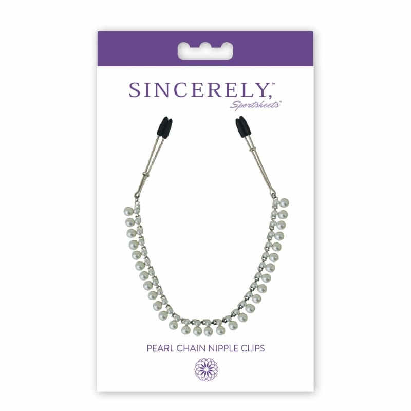 Sincerely Pearl Chain Nipple Clips