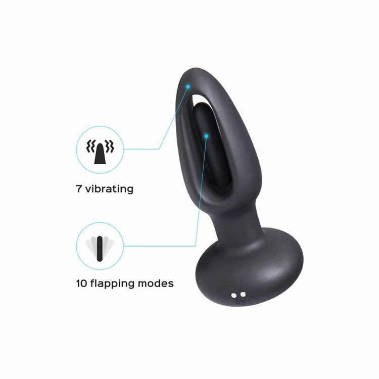 Snuggy Flapping & Vibrating Butt Plug