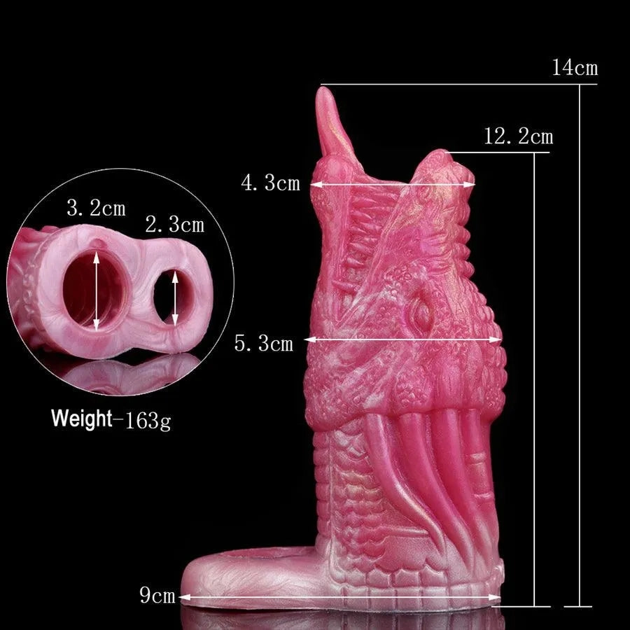 Soft Silicone Dragon Penis Sleeve Sex Toy