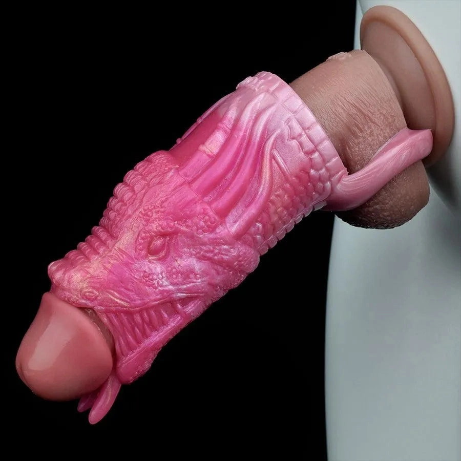 Soft Silicone Dragon Penis Sleeve Sex Toy