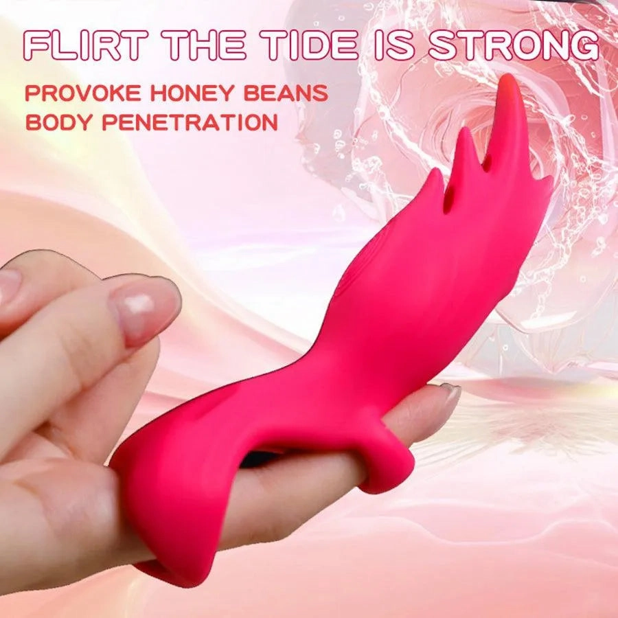 Soft Silicone Finger Vibrator for Women