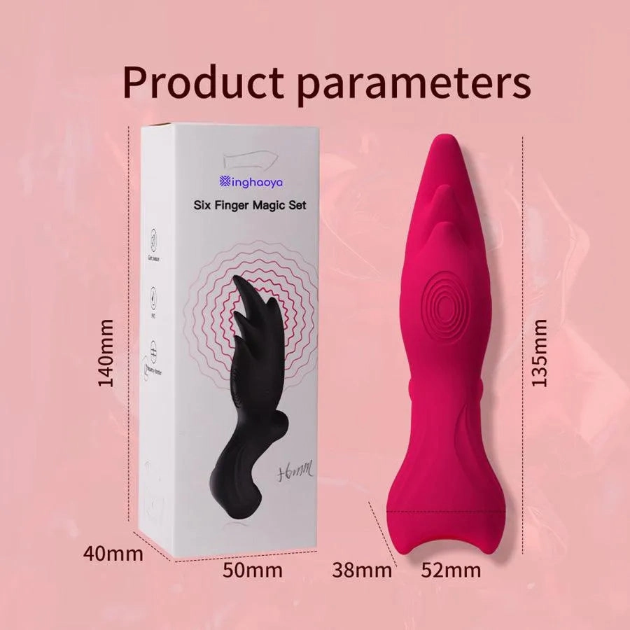 Soft Silicone Finger Vibrator for Women