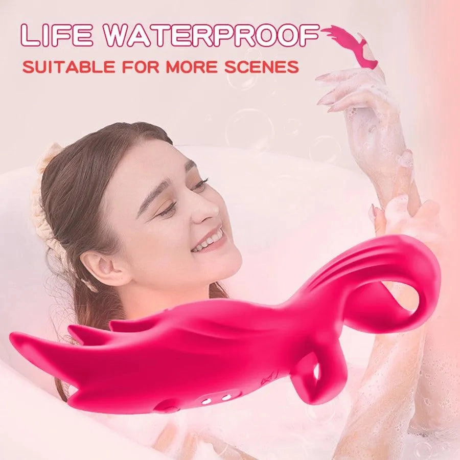 Soft Silicone Finger Vibrator for Women