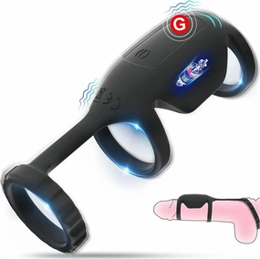 Soft Silicone Vibrating Penis Ring Sex Toy