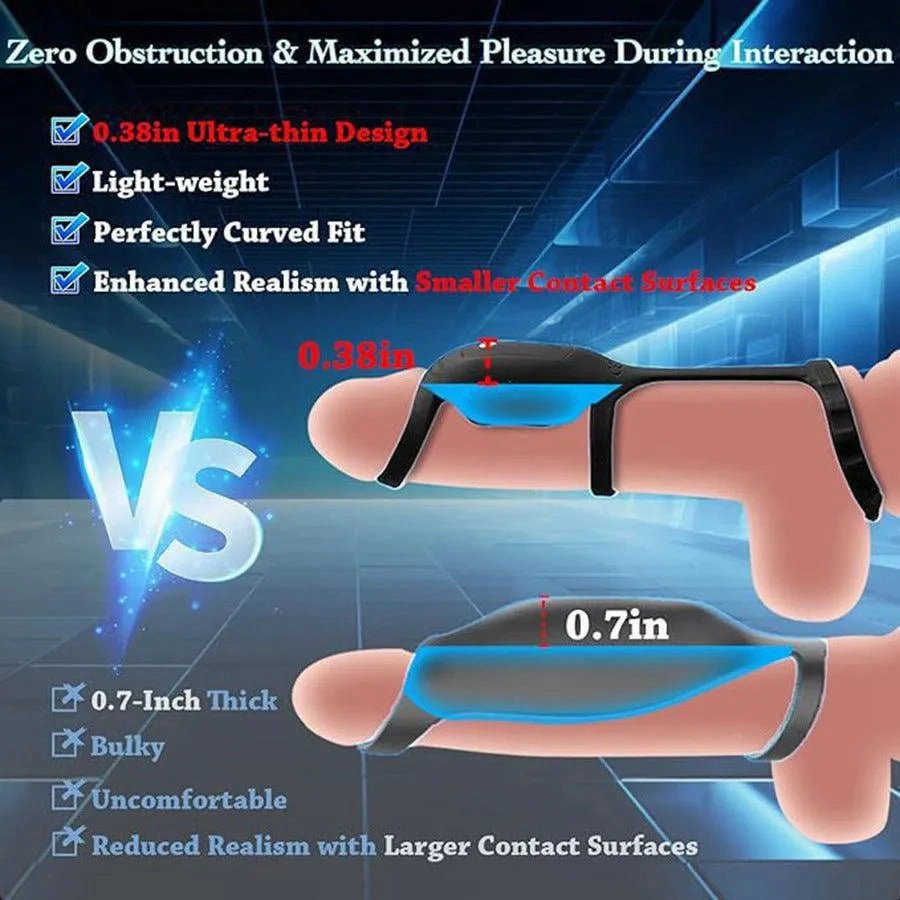 Soft Silicone Vibrating Penis Ring Sex Toy