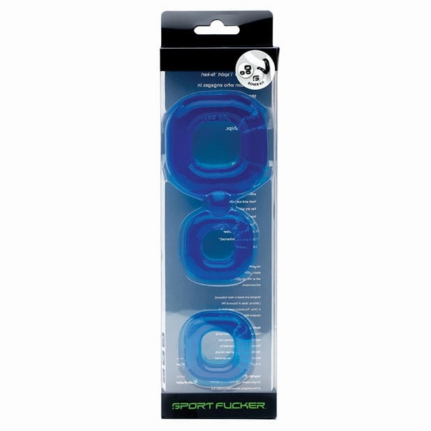 Sport F*cker - Boner Kit Cock Ring Set (Ice Blue)
