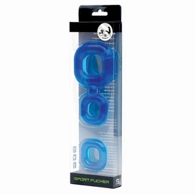 Sport F*cker - Boner Kit Cock Ring Set (Ice Blue)
