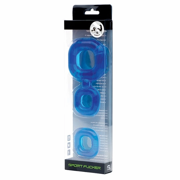 Sport F*cker - Boner Kit Cock Ring Set (Ice Blue)