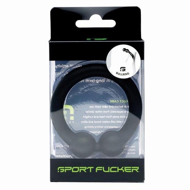 Sport F*cker - Bull Ring Silicone Cock Ring (Black)