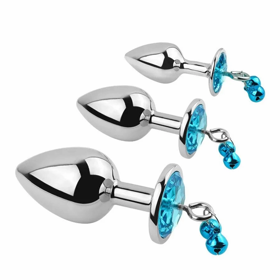 Stainless Steel Metal Butt Plugs with Bell