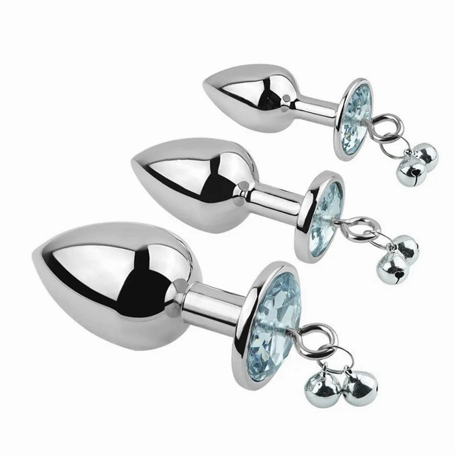Stainless Steel Metal Butt Plugs with Bell