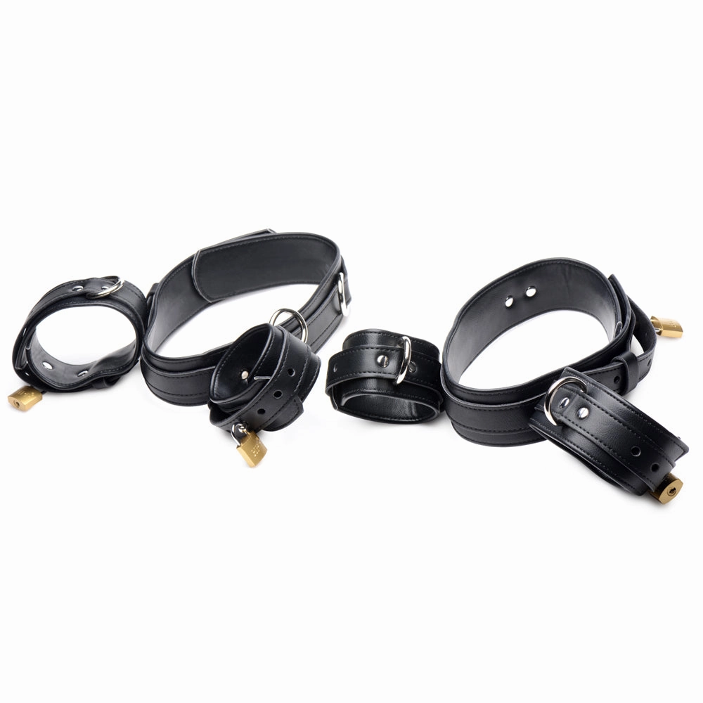 Strict Frog-Tie Wrist, Thigh & Ankle Restraint Set With Locks