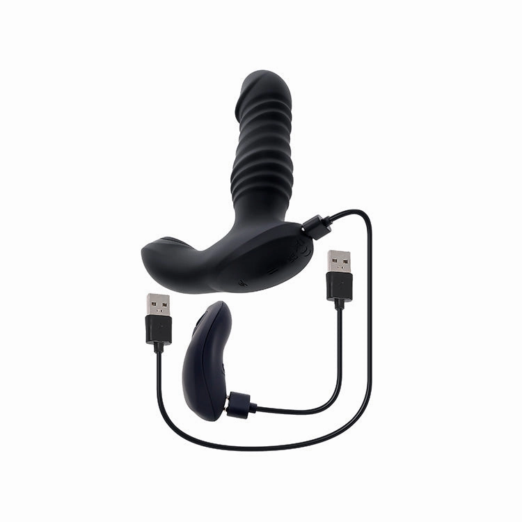 Striker Thrusting Prostate Vibrator with Remote