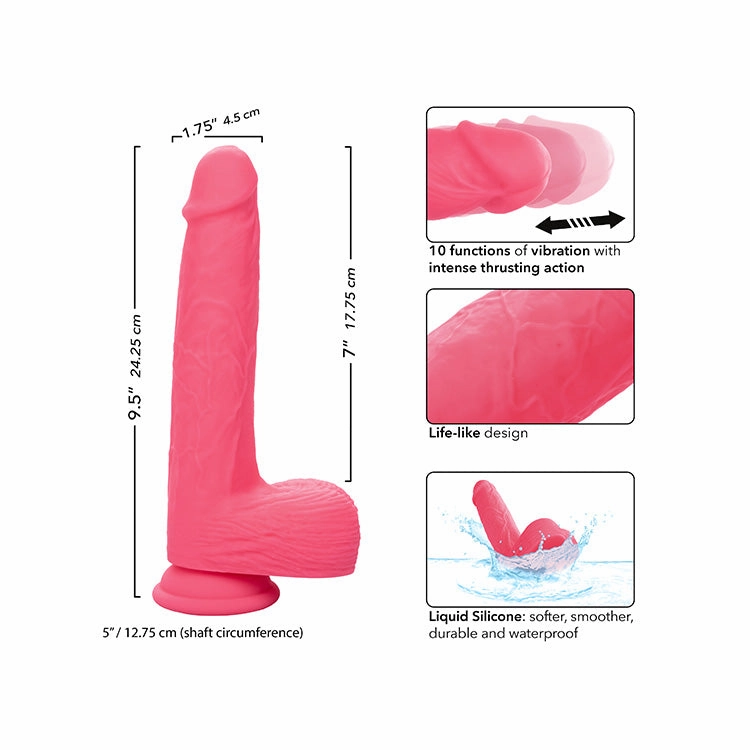 Studs Rumbling & Thrusting 7in Dildo