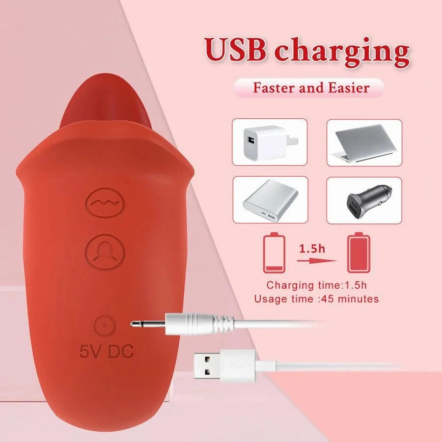 Sweet Tongue Silicone Clitoral Stimulator for Women