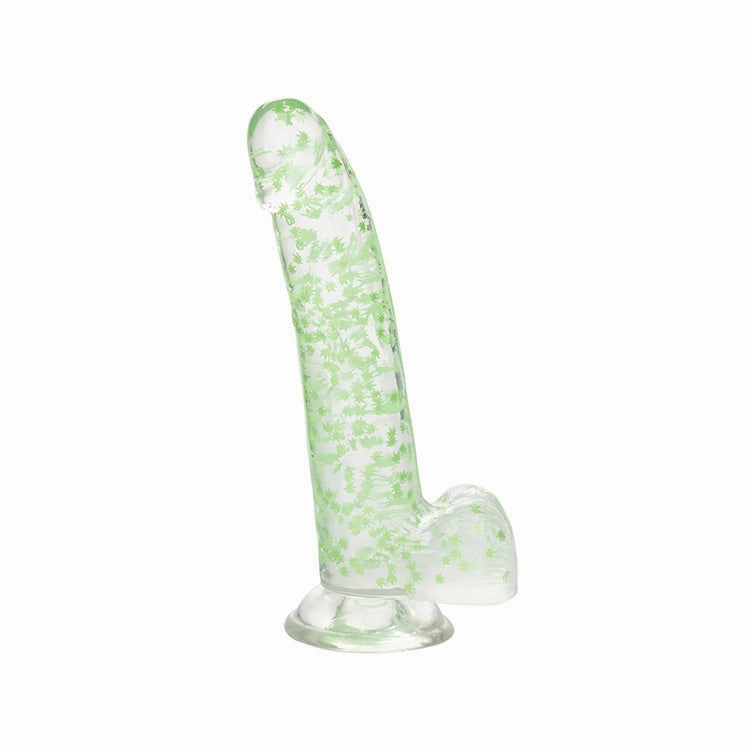 The Naughty Bits I Leaf Dick Glow In The Dark Weed Dildo 