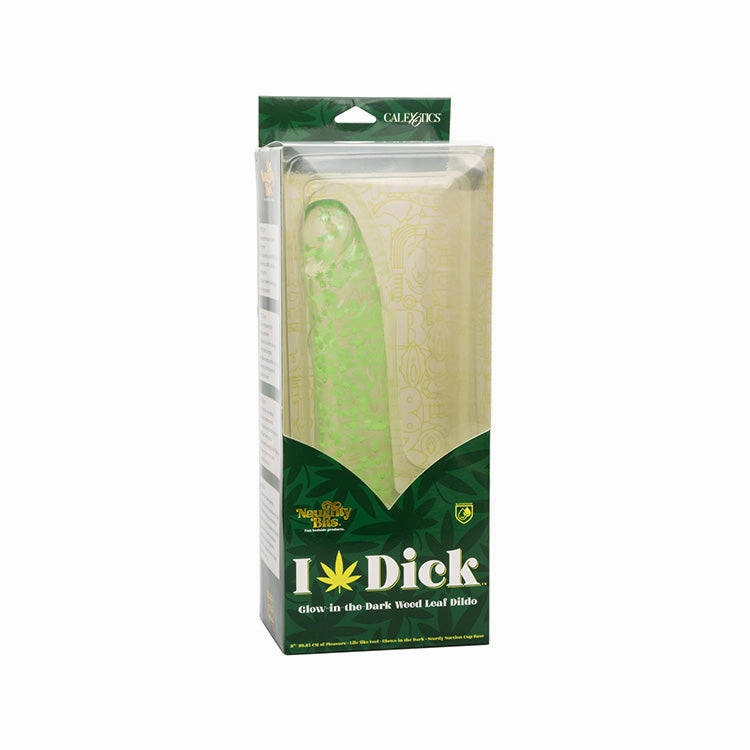 The Naughty Bits I Leaf Dick Glow In The Dark Weed Dildo 