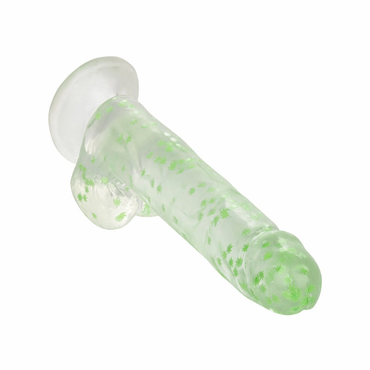 The Naughty Bits I Leaf Dick Glow In The Dark Weed Dildo 