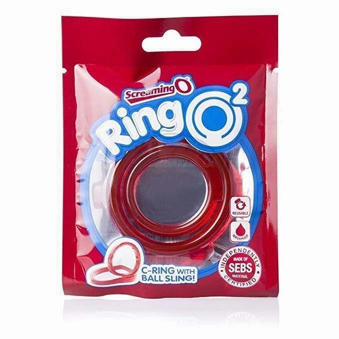 TheScreamingO - Ring O 2 Rubber Cock Ring with Ball Sling