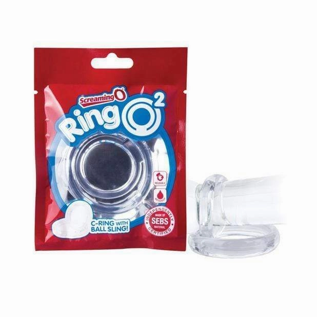 TheScreamingO - Ring O 2 Rubber Cock Ring with Ball Sling
