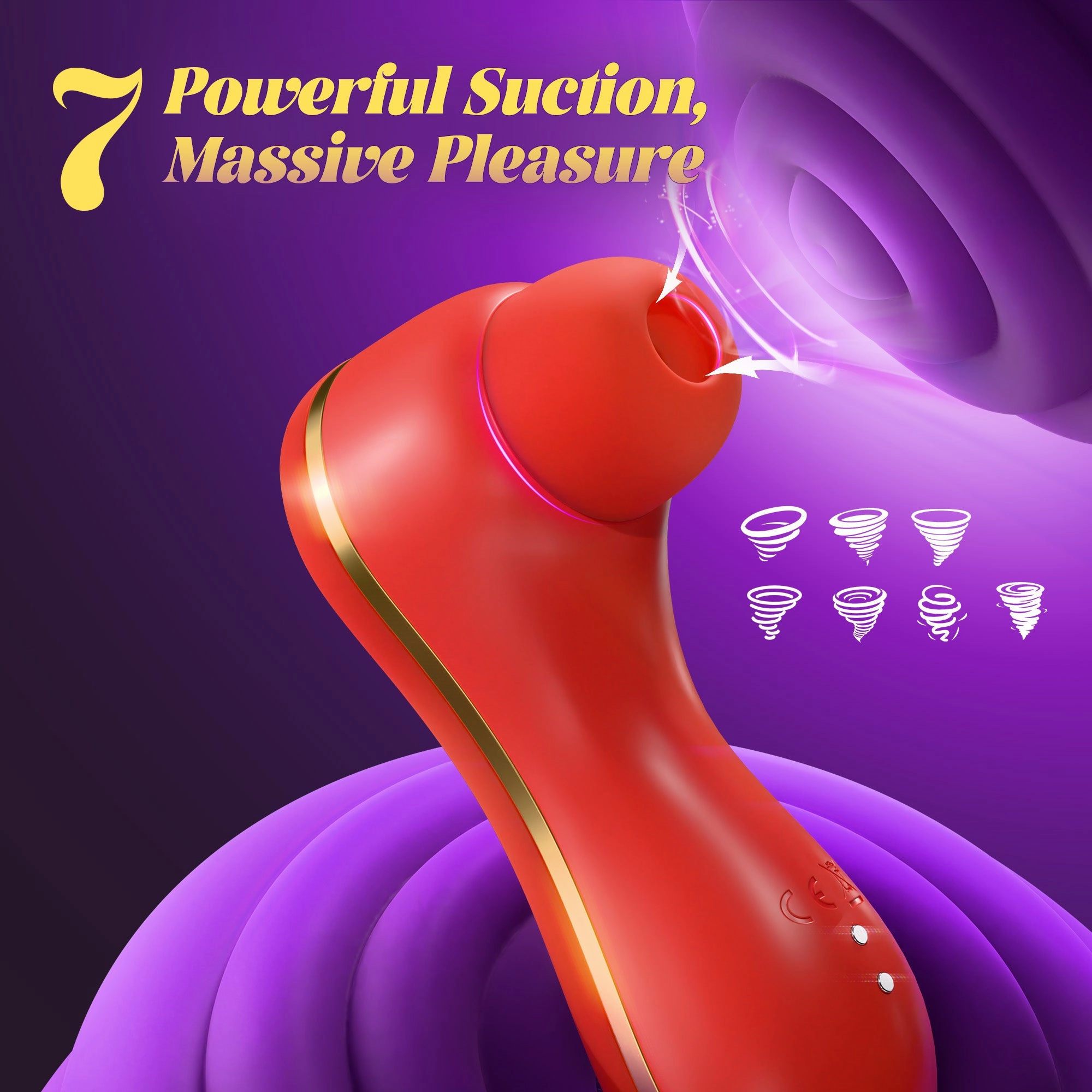 Thrusing Vibrator with 7 Suction & 3 Vibrating Modes Adult Toys