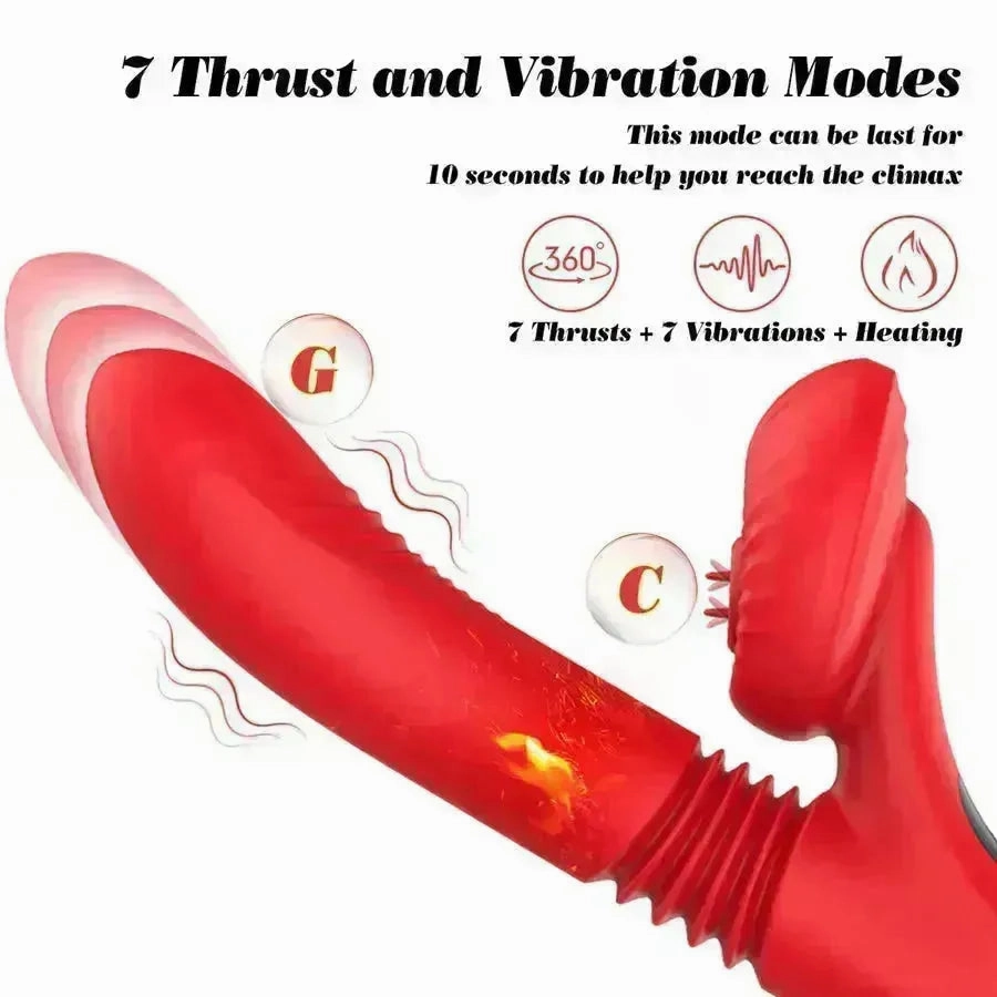 Thrusting Rabbit Vibrator for Women