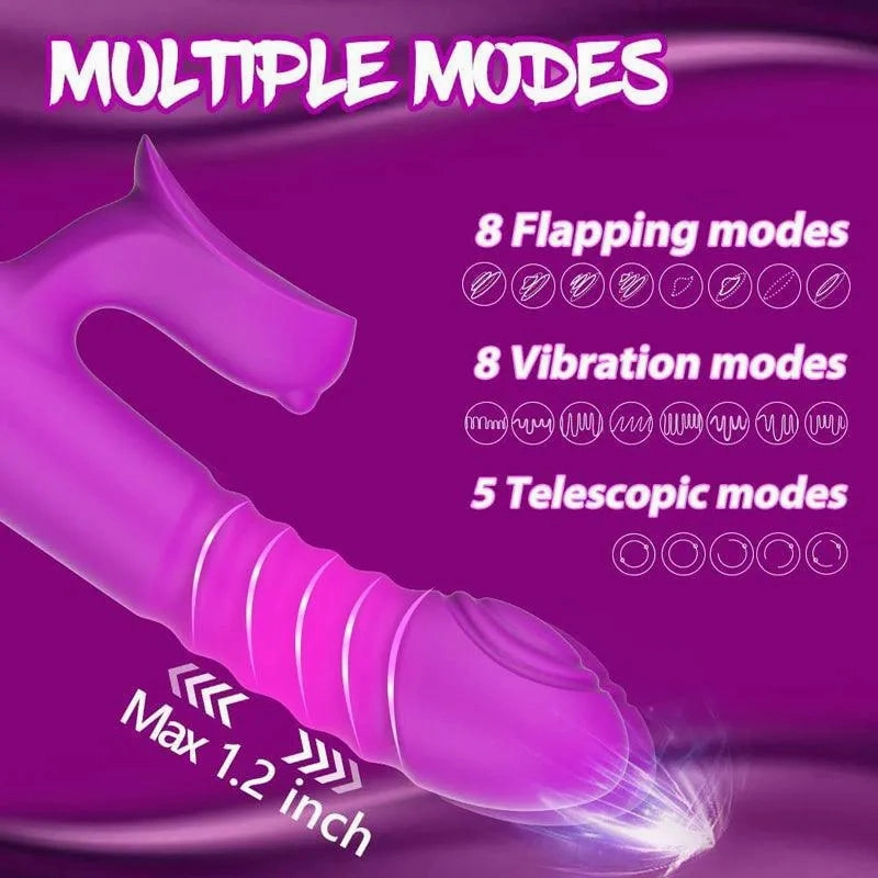 Thrusting Rabbit Vibrator Sexual Toy