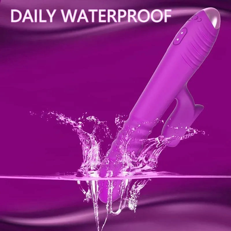 Thrusting Rabbit Vibrator Sexual Toy