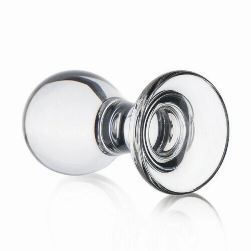 Transparent 3 Pieces Anal Plugs Trainer Kit with Round Tip Butt Plugs