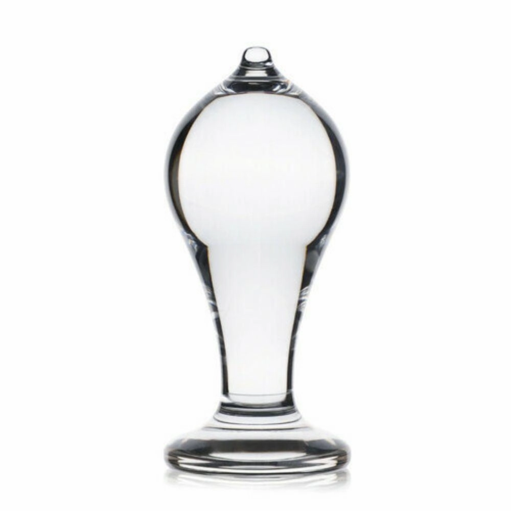 Transparent 3 Pieces Anal Plugs Trainer Kit with Round Tip Butt Plugs