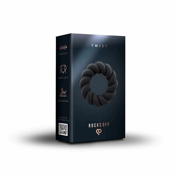 Twist Silicone Cock Ring
